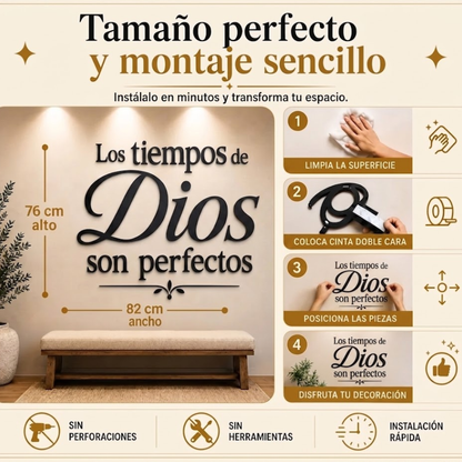 Tiempos de Dios | Decoración MDF