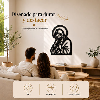 Jesús orando |Decoración de MDF