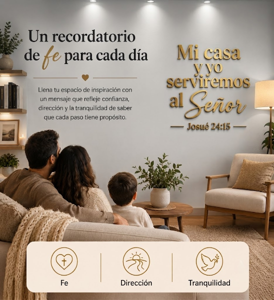 Josué 24:15 | Decoración MDF Dorado