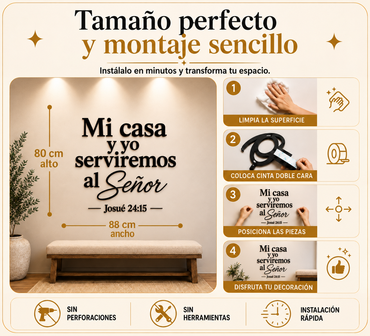 Josué 24:15 | Decoración MDF