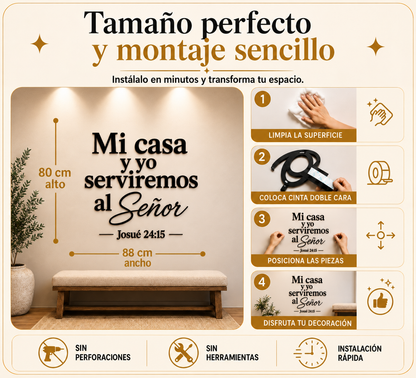 Josué 24:15 | Decoración MDF
