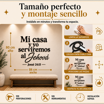 Jehová 24:15 | Decoración MDF