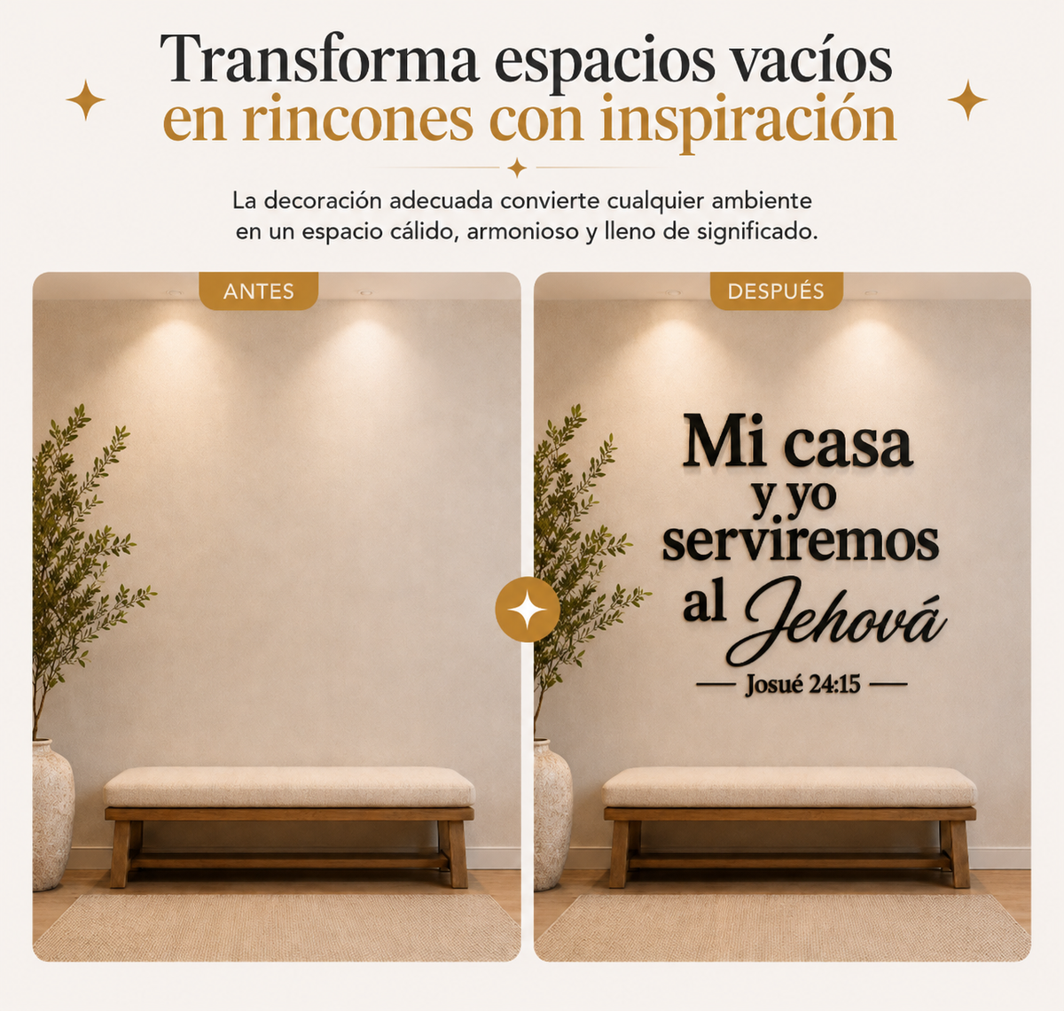 Jehová 24:15 | Decoración MDF