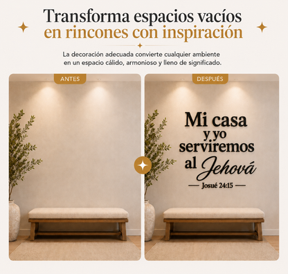 Jehová 24:15 | Decoración MDF