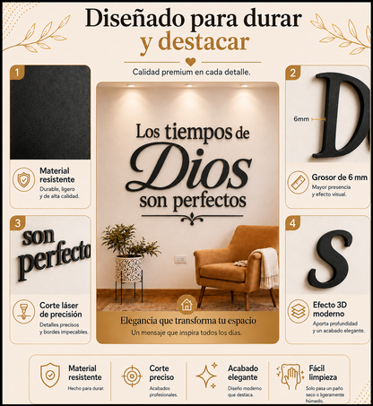 Tiempos de Dios | Decoración MDF