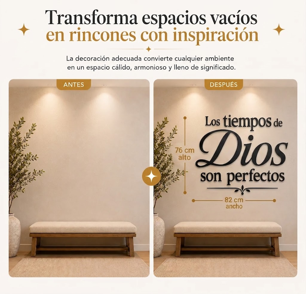 Tiempos de Dios | Decoración MDF