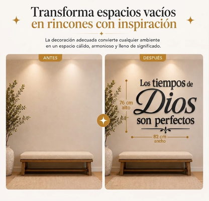 Tiempos de Dios | Decoración MDF