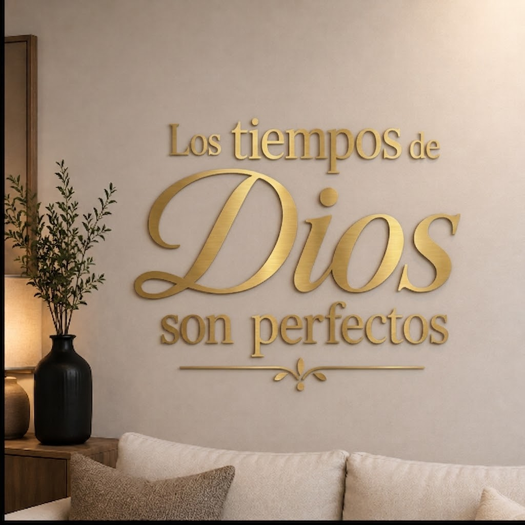 Tiempos de Dios | Decoración MDD dorado