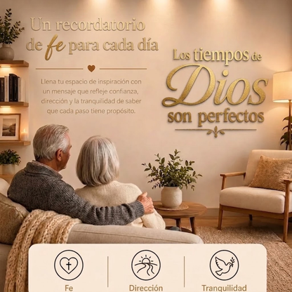 Tiempos de Dios | Decoración MDD dorado