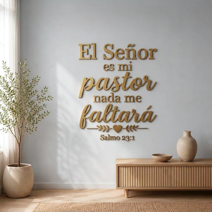 Salmo 23:1 | Decoración MDF Dorado