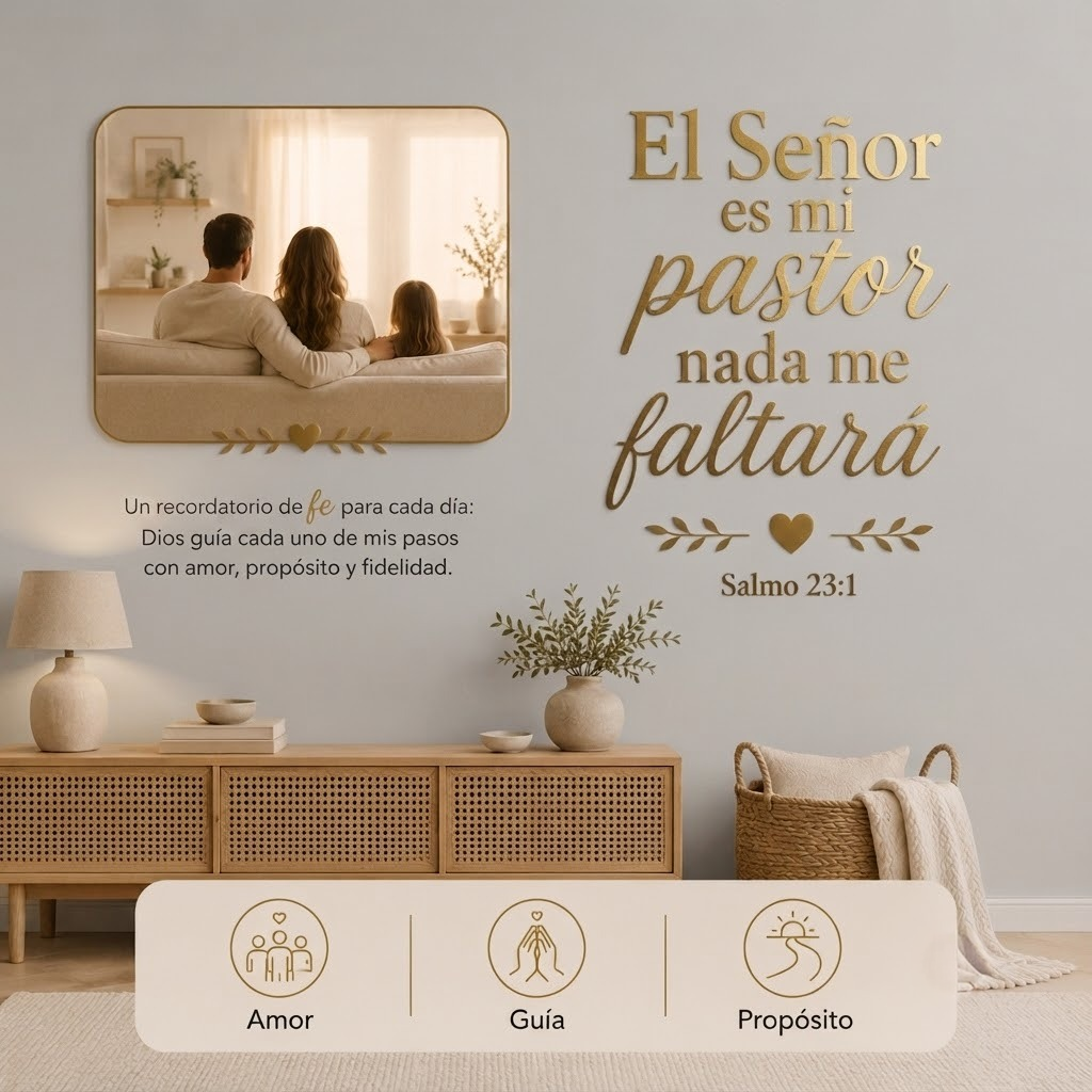 Salmo 23:1 | Decoración MDF Dorado